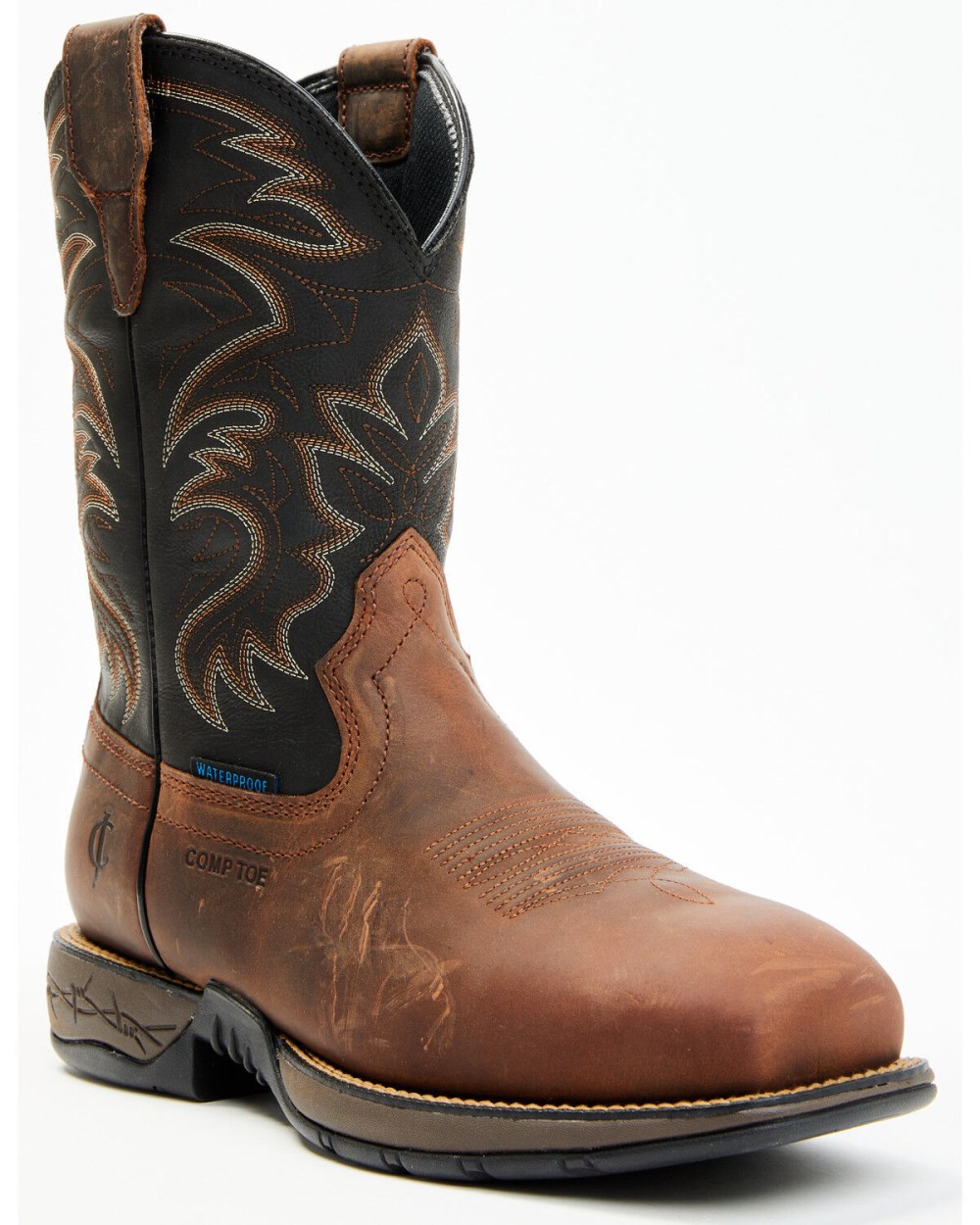 Cody James - Men's Xero Gravity Lite Waterproof Pull-On Work Boots - Composite Toe | Black