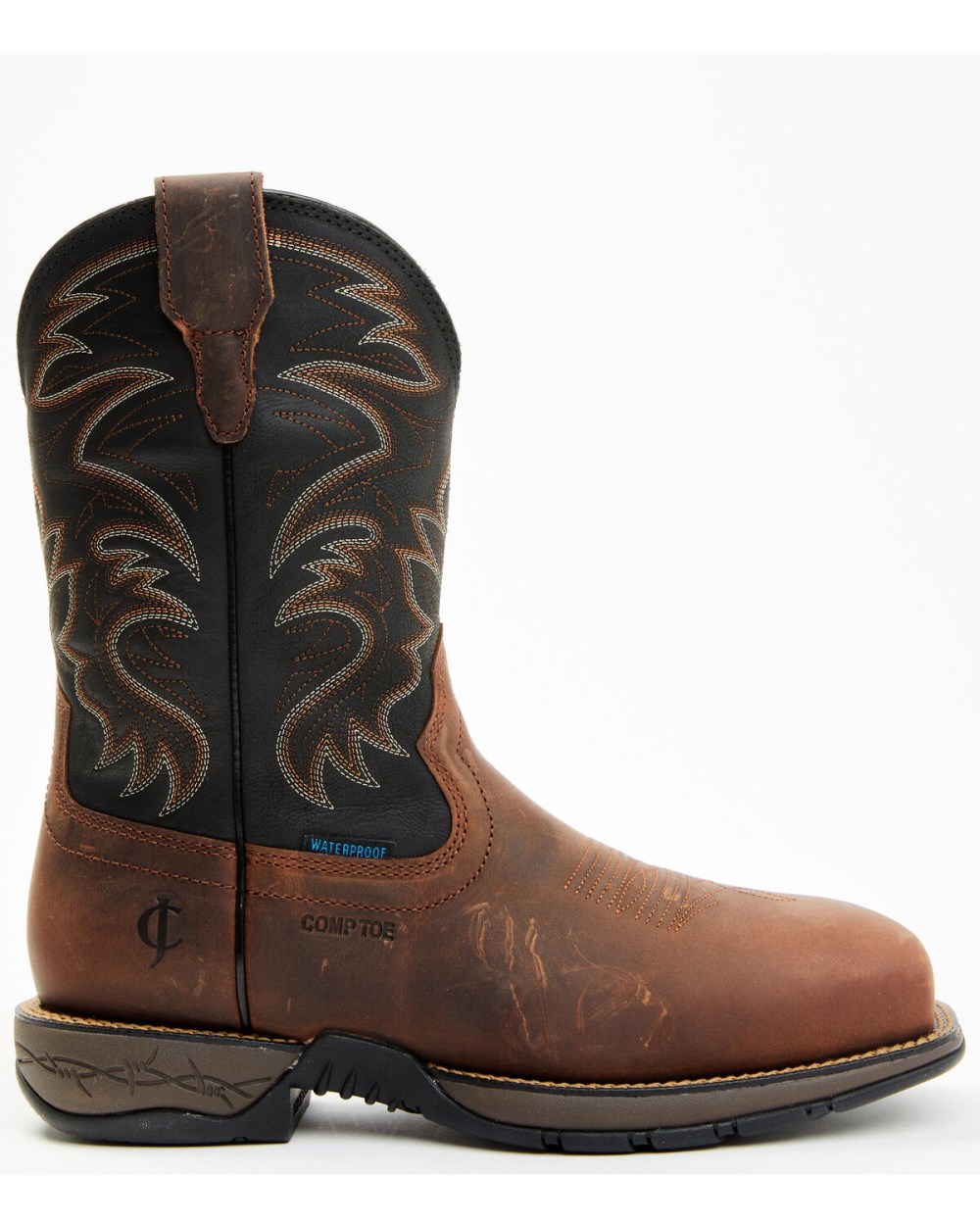 Cody James - Men's Xero Gravity Lite Waterproof Pull-On Work Boots - Composite Toe | Black