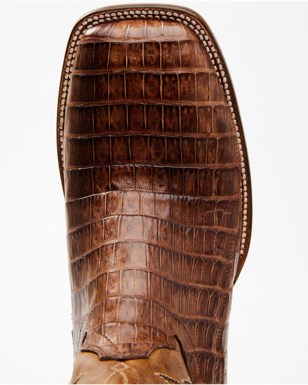Cody James - Men's Nuez Exotic Caiman Skin Western Boots - Broad Square Toe | Tan