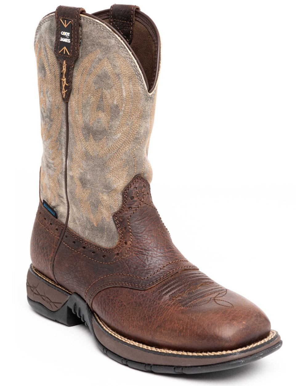 Cody James - Men's Tyche Lite Performance Western Boots - Broad Square Toe | Brown