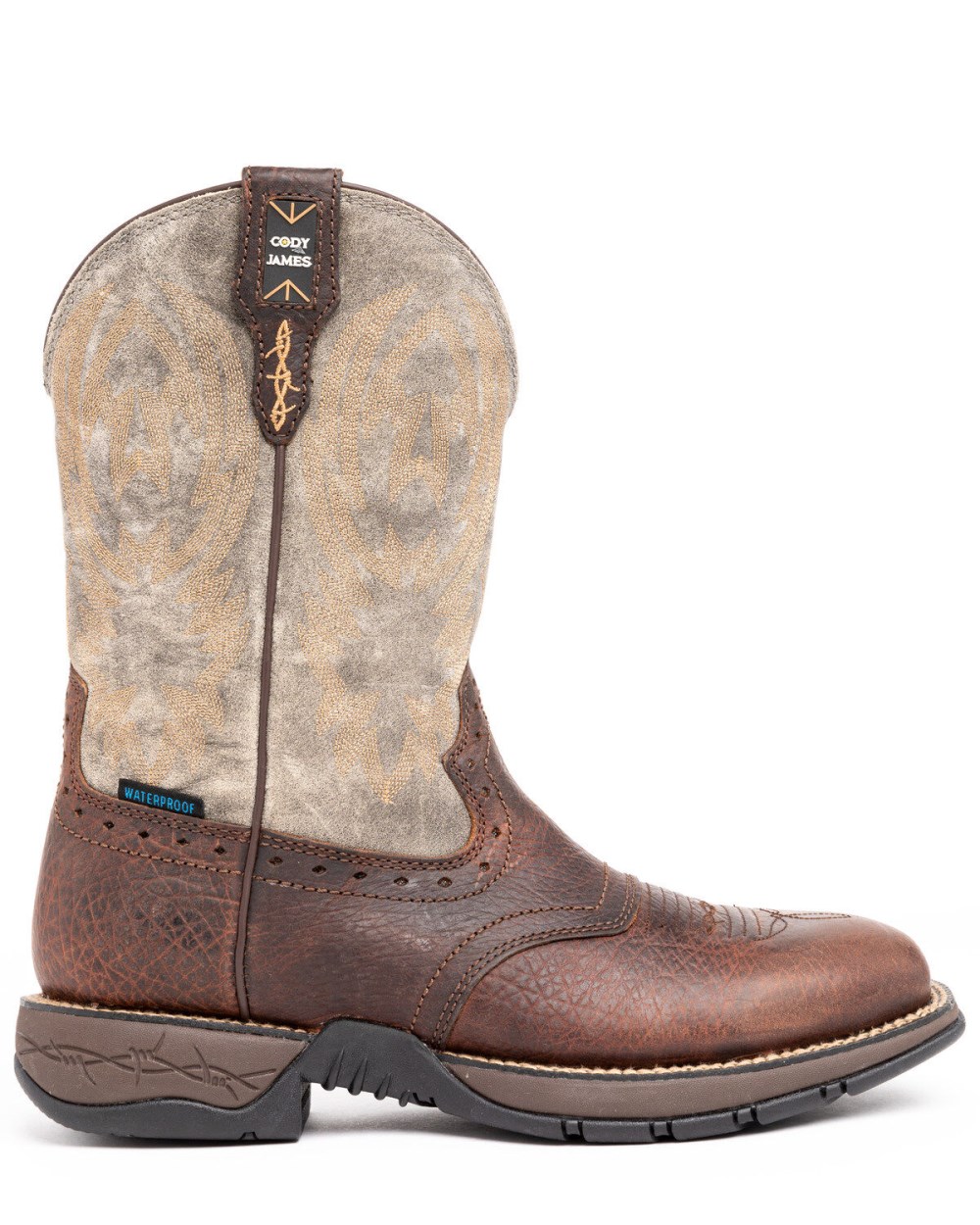 Cody James - Men's Tyche Lite Performance Western Boots - Broad Square Toe | Brown