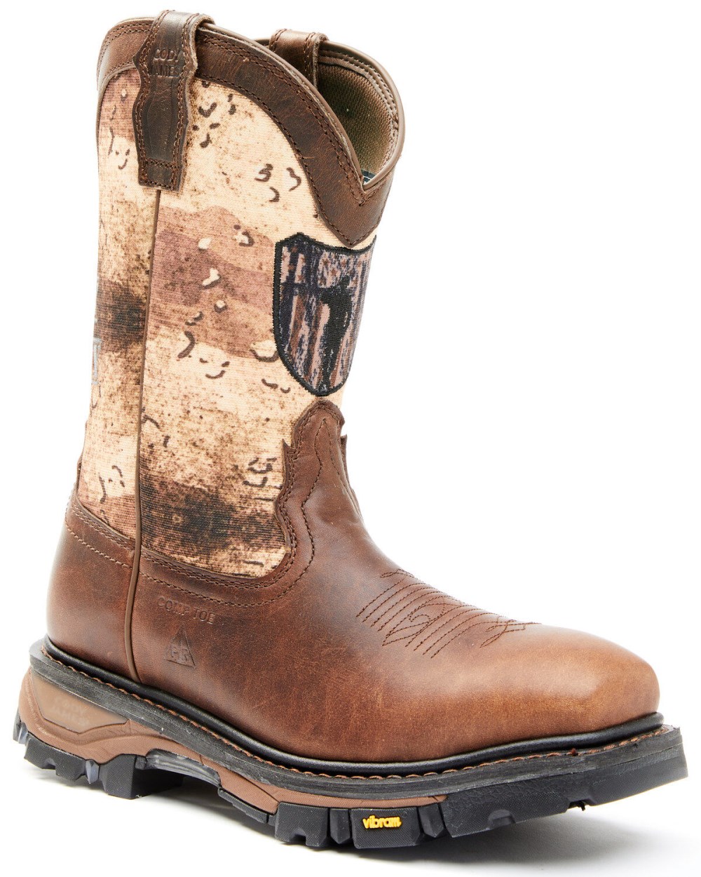 Cody James - Men's Camo Flag Decimator Work Boot - Composite Toe | Brown