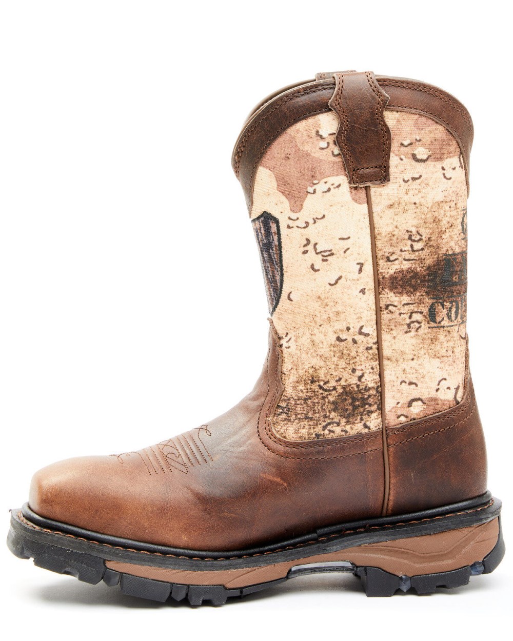 Cody James - Men's Camo Flag Decimator Work Boot - Composite Toe | Brown