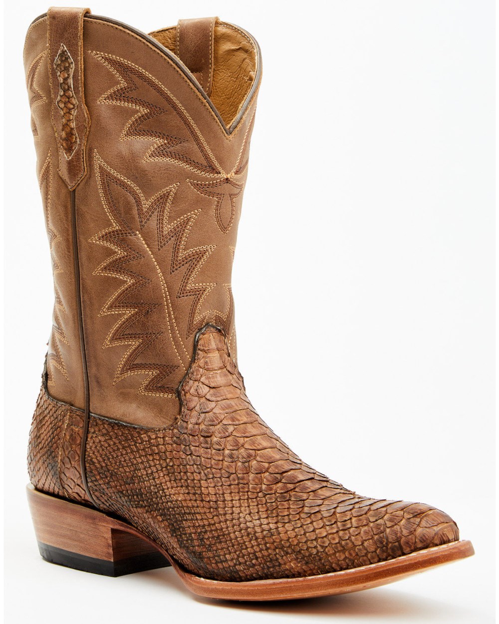Cody James - Men's Exotic Python Western Boots - Round Toe | Brown