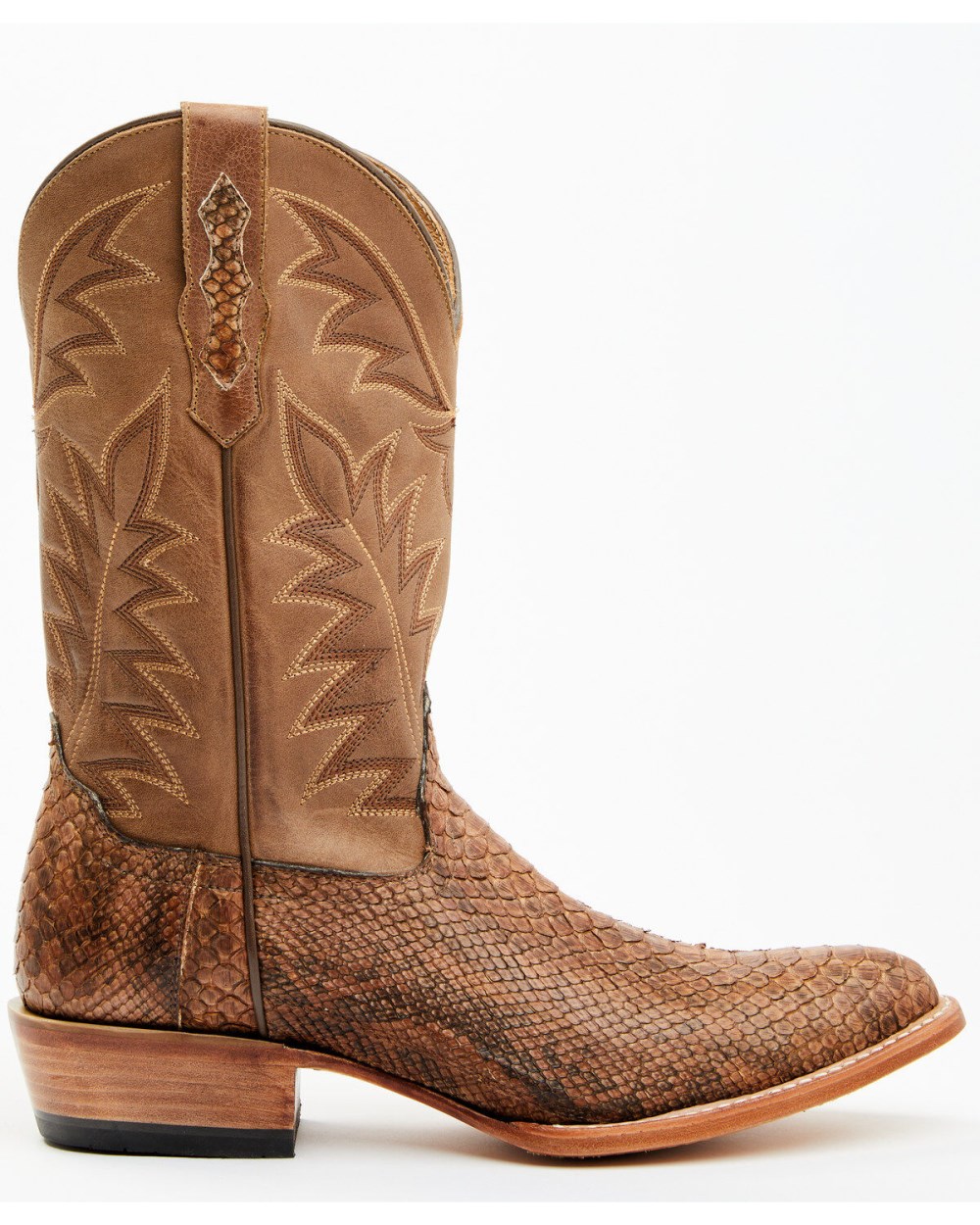 Cody James - Men's Exotic Python Western Boots - Round Toe | Brown