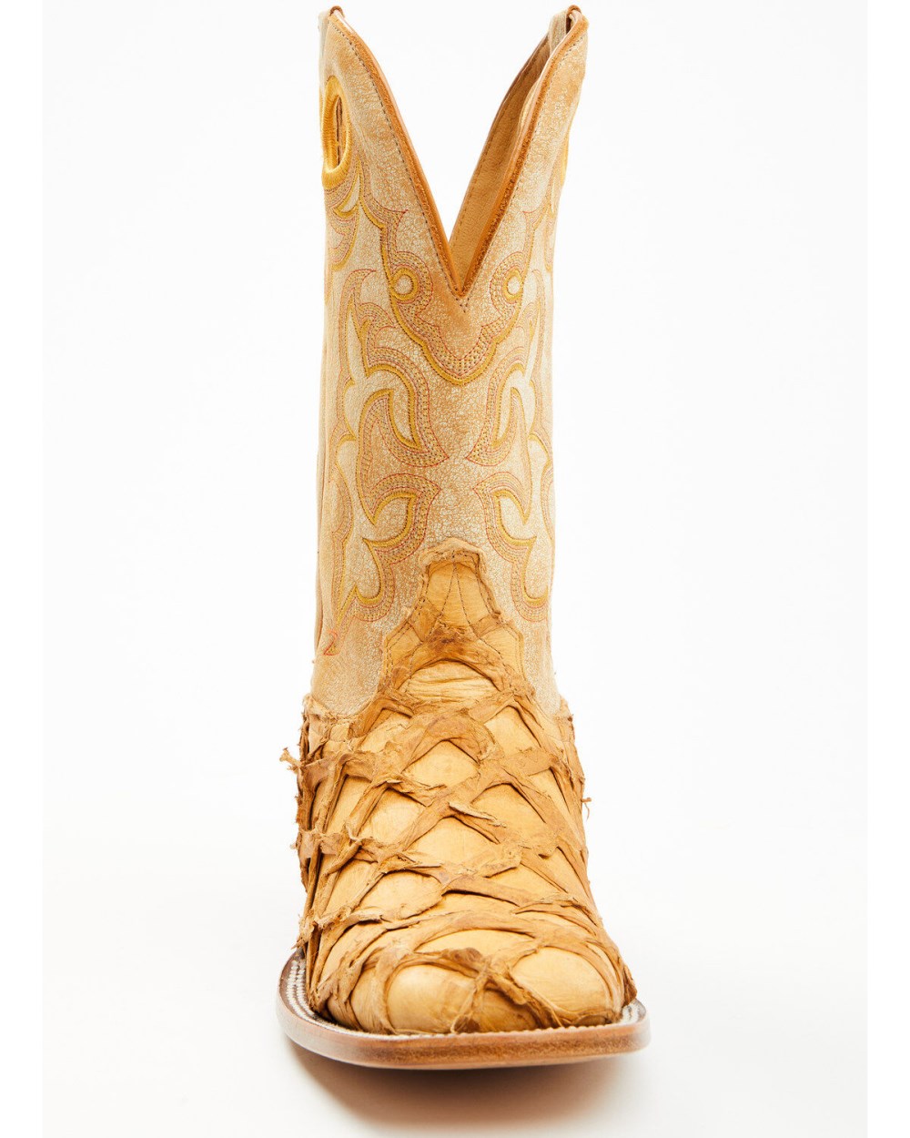 Cody James - Men's Exotic Pirarucu Western Boots - Broad Square Toe | Yellow