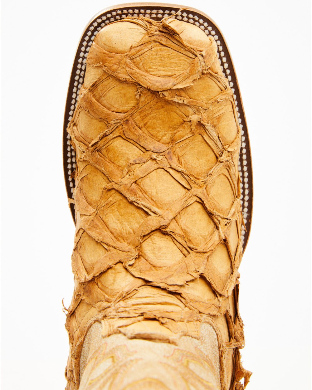 Cody James - Men's Exotic Pirarucu Western Boots - Broad Square Toe | Yellow