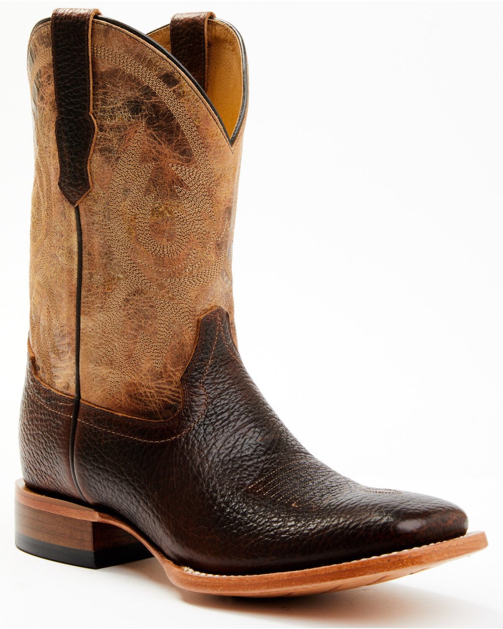 Cody James - Men's Wade Western Boots - Broad Square Toe | Brown