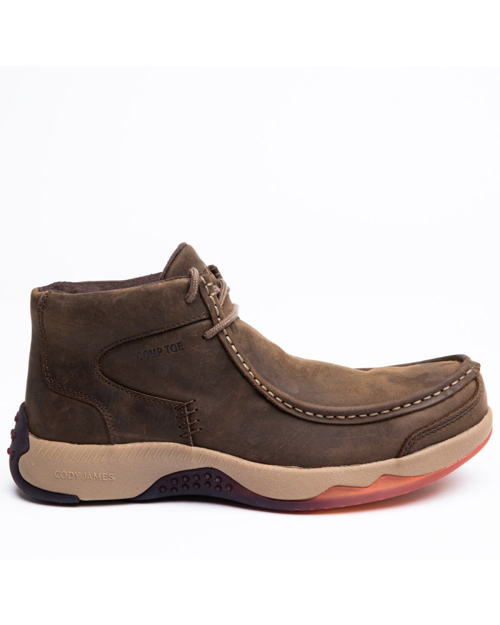 Cody James - Men's Low Cut Casual Driver Work Boots - Composite Toe | Brown