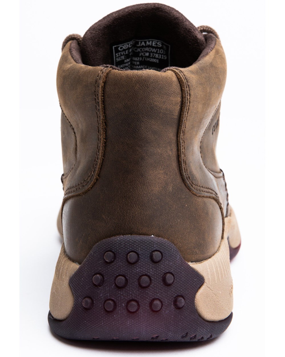 Cody James - Men's Low Cut Casual Driver Work Boots - Composite Toe | Brown