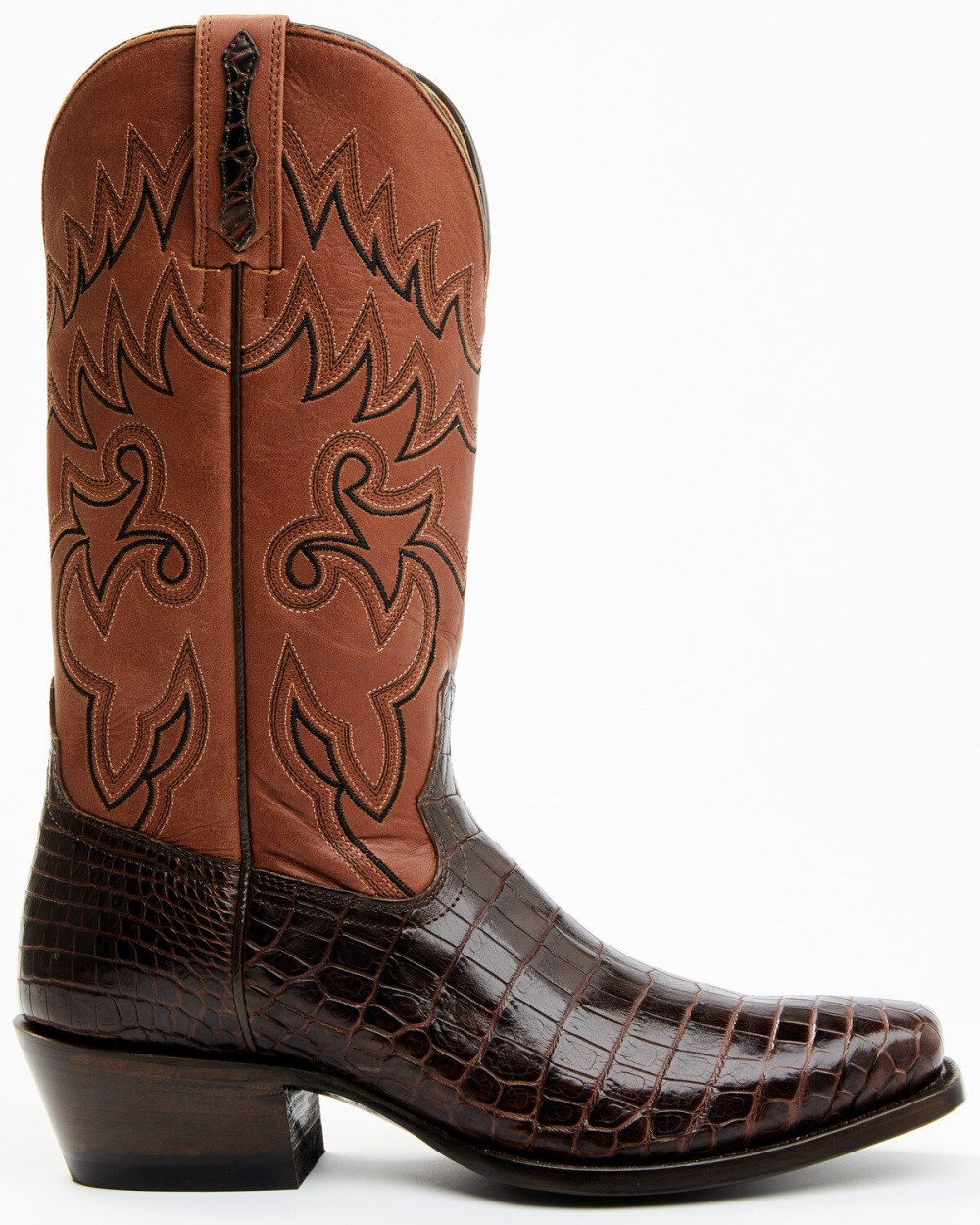 Cody James - Men's Exotic Alligator Western Boots - Square Toe | Chocolate