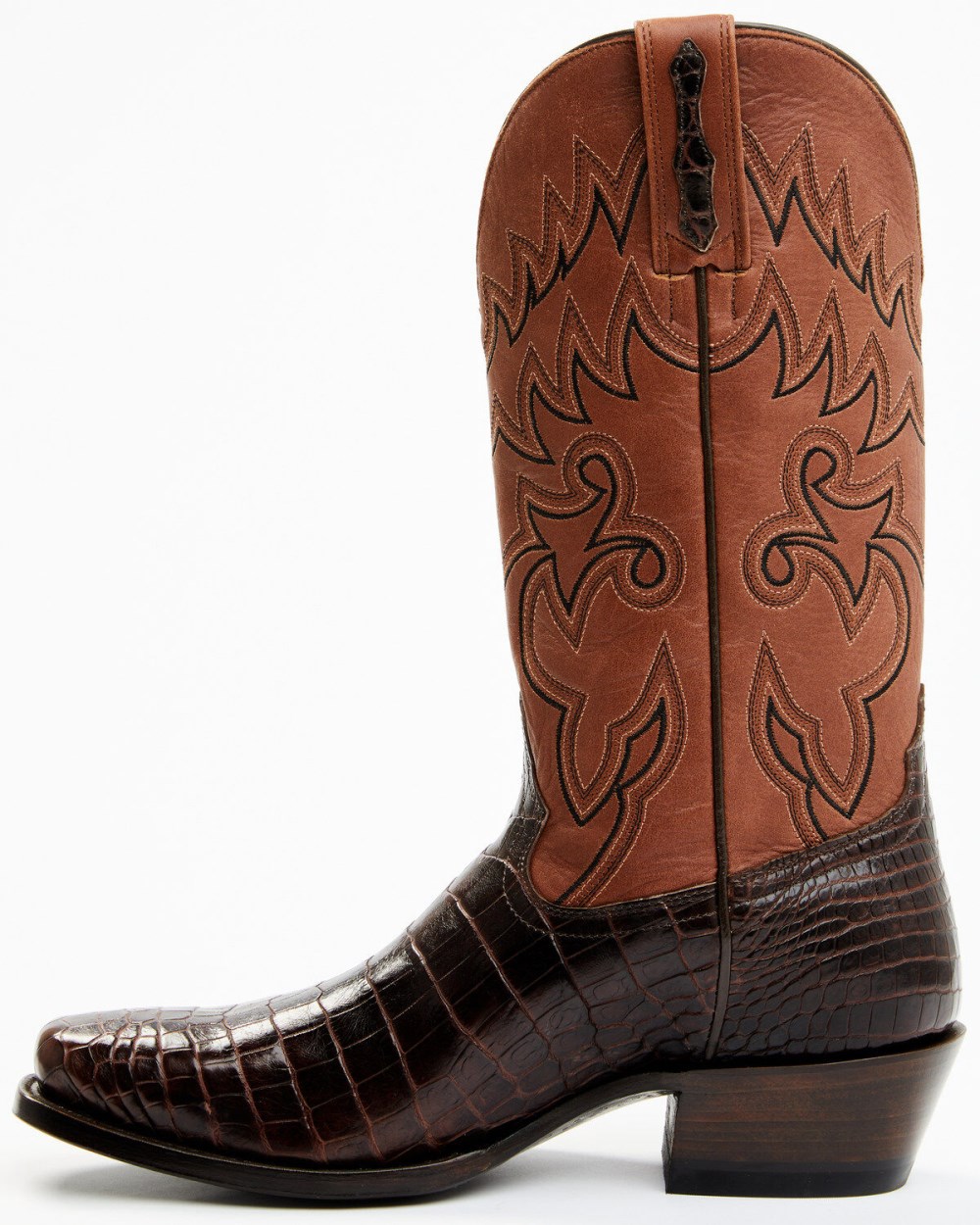 Cody James - Men's Exotic Alligator Western Boots - Square Toe | Chocolate