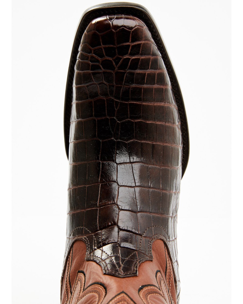 Cody James - Men's Exotic Alligator Western Boots - Square Toe | Chocolate