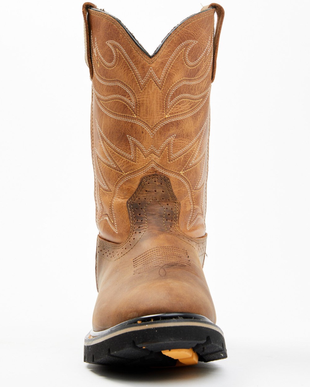 Cody James - Men's Mustang Pull-On Waterproof Work Boots - Soft Toe | Tan