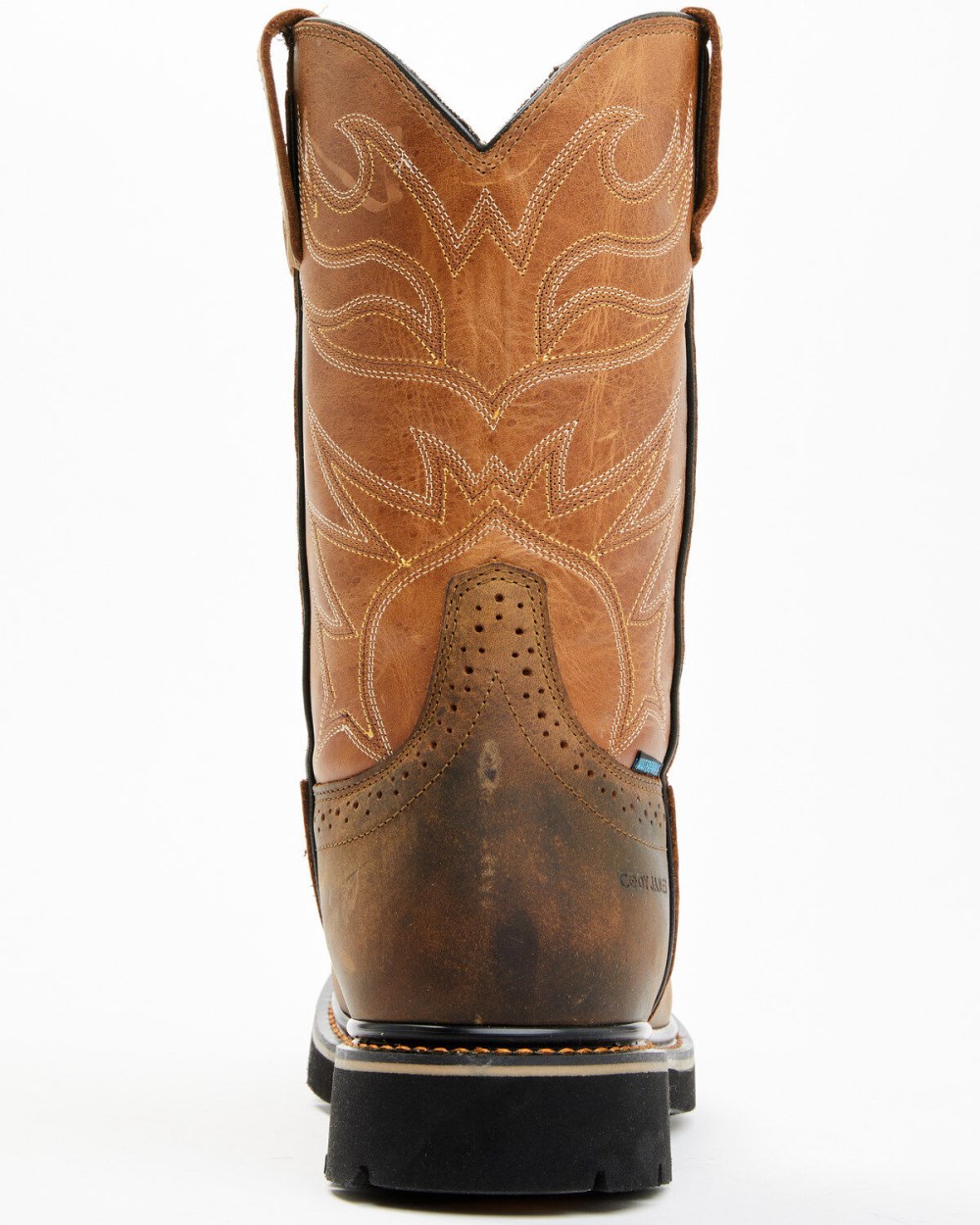 Cody James - Men's Mustang Pull-On Waterproof Work Boots - Soft Toe | Tan