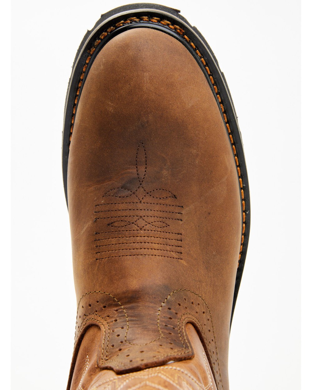 Cody James - Men's Mustang Pull-On Waterproof Work Boots - Soft Toe | Tan
