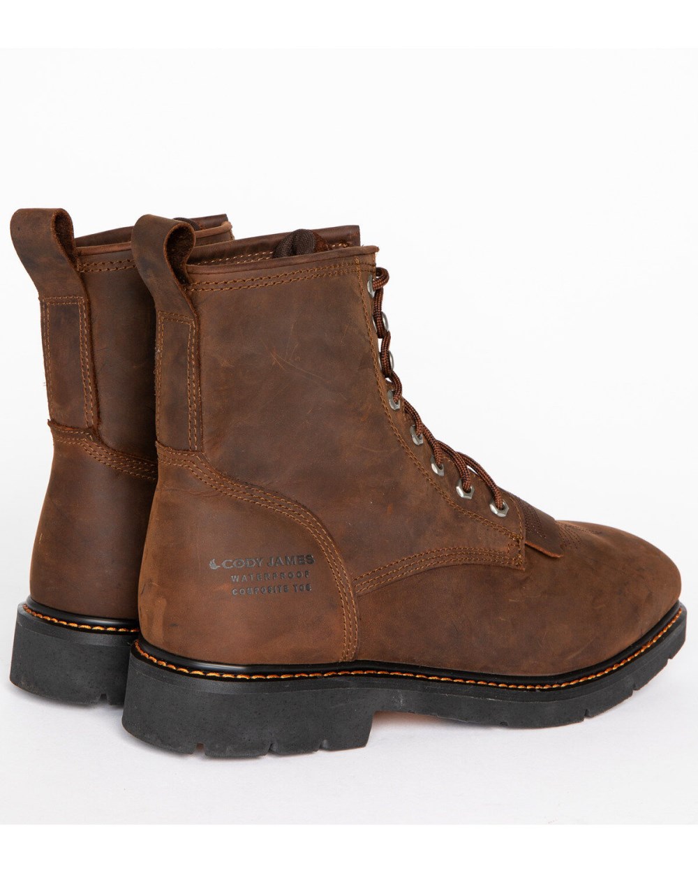 Cody James - Men's Composite Square Toe Waterproof Work Boots | Brown