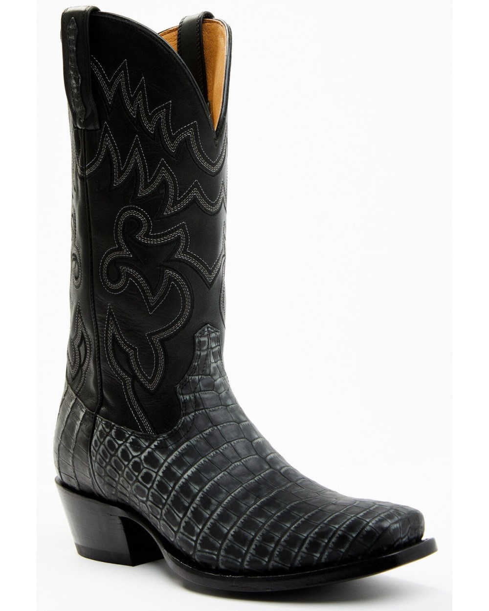 Cody James - Men's Exotic Alligator Western Boots - Square Toe | Grey