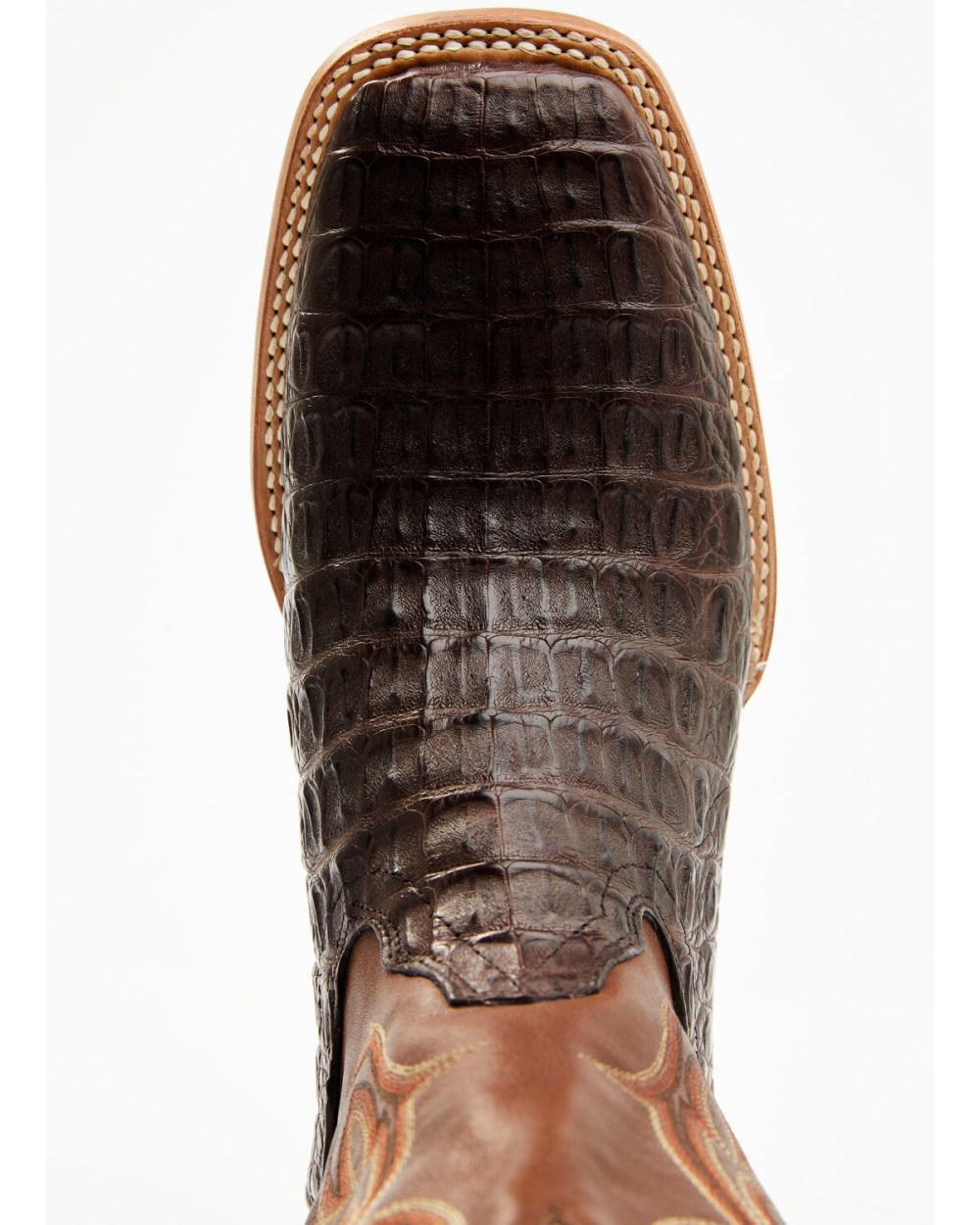 Cody James - Men's Exotic Caiman Western Boots - Broad Square Toe | Brown