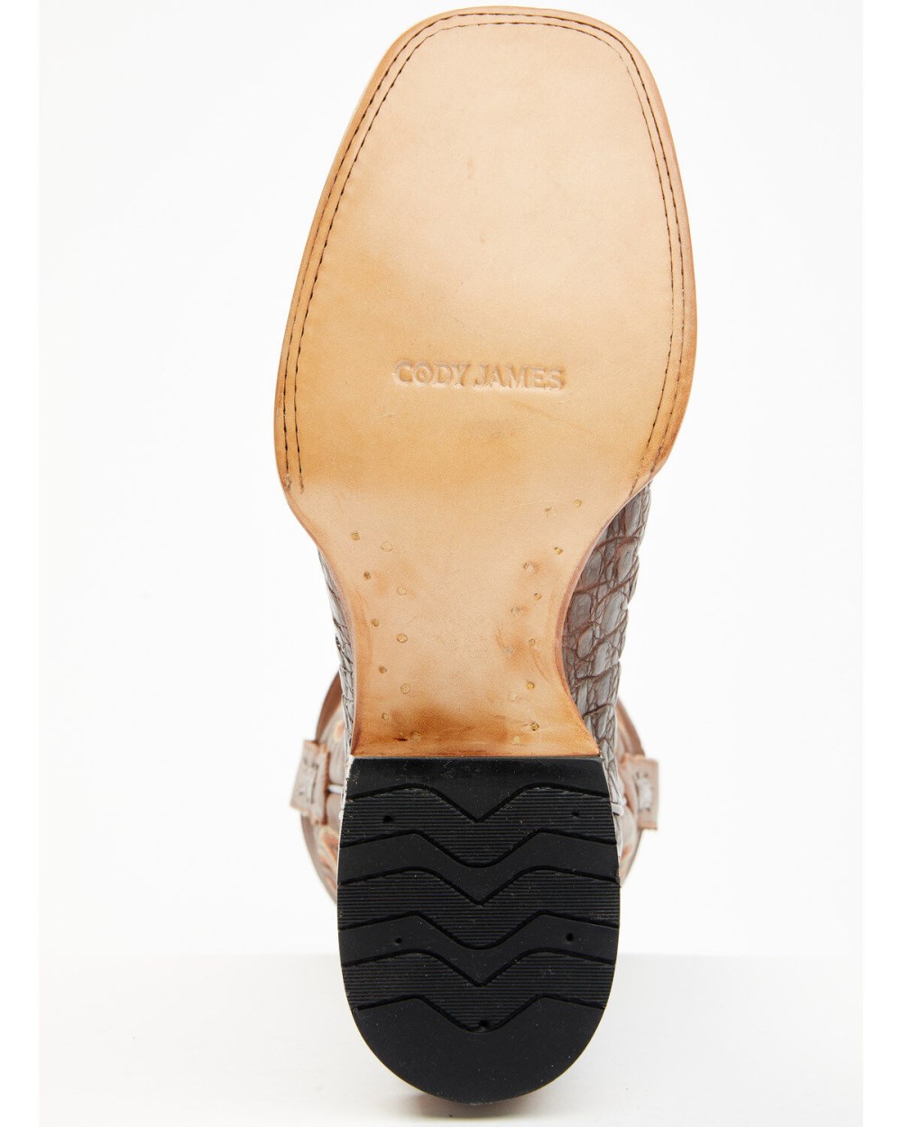 Cody James - Men's Exotic Caiman Western Boots - Broad Square Toe | Brown