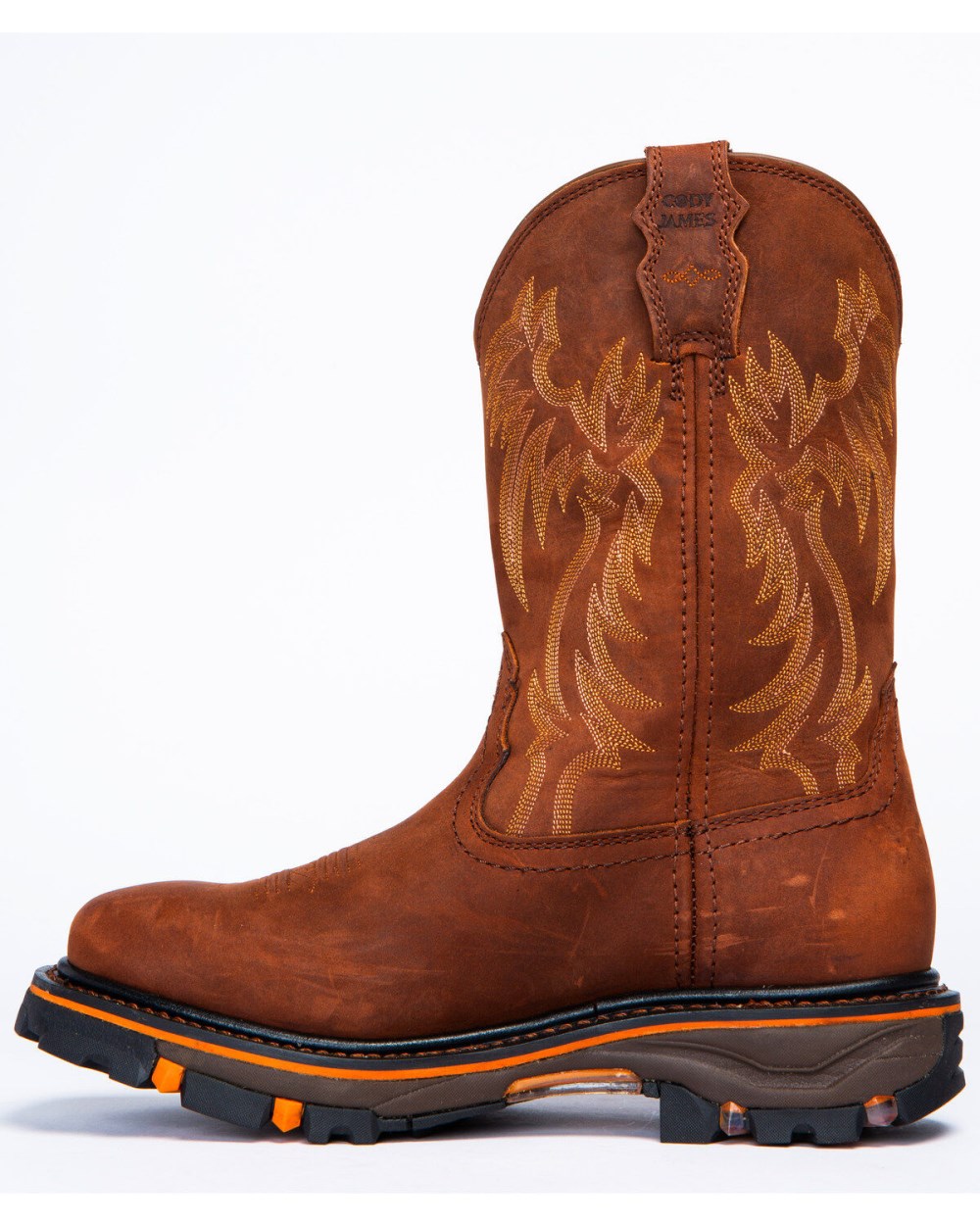 Cody James - Men's 11" Decimator Western Work Boots - Soft Toe | Brown