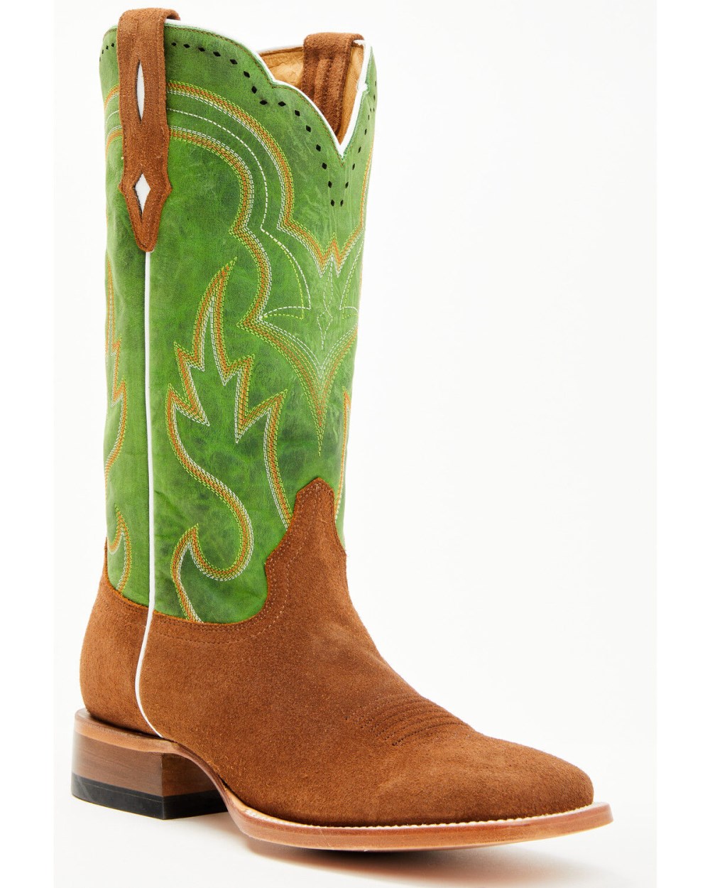 Cody James - Men's Tomahawk Roughout Tall Western Boots - Broad Square Toe | Green