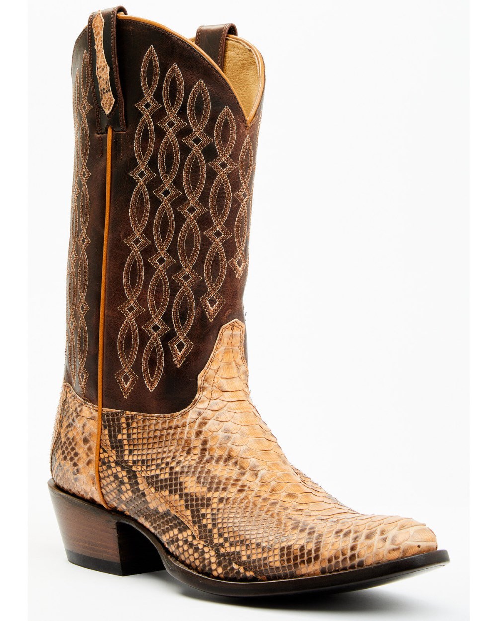 Cody James - Men's Exotic Python Western Boots - Round Toe | Camel
