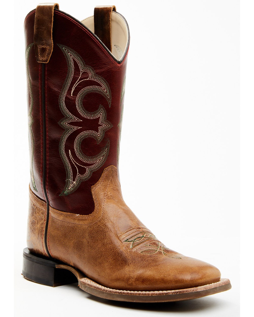 Cody James - Boys' Ames Tonal Western Boots - Broad Square Toe | Brown