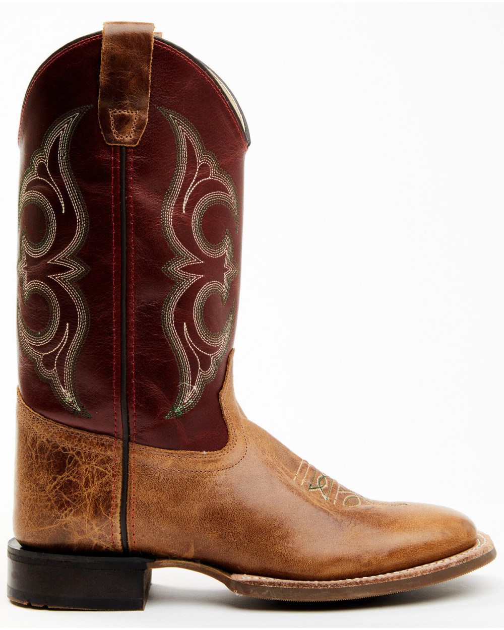 Cody James - Boys' Ames Tonal Western Boots - Broad Square Toe | Brown