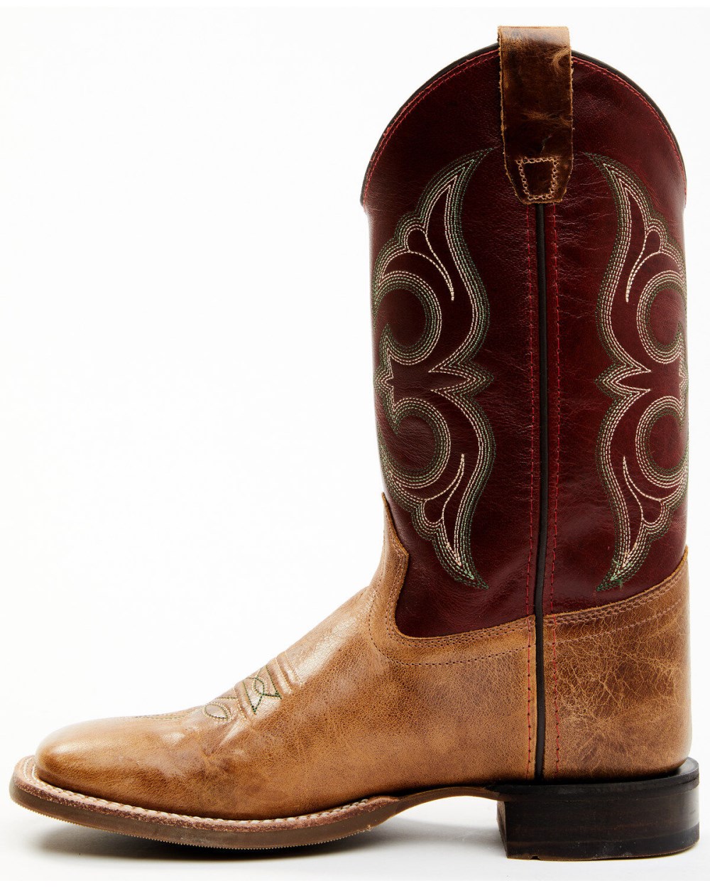 Cody James - Boys' Ames Tonal Western Boots - Broad Square Toe | Brown