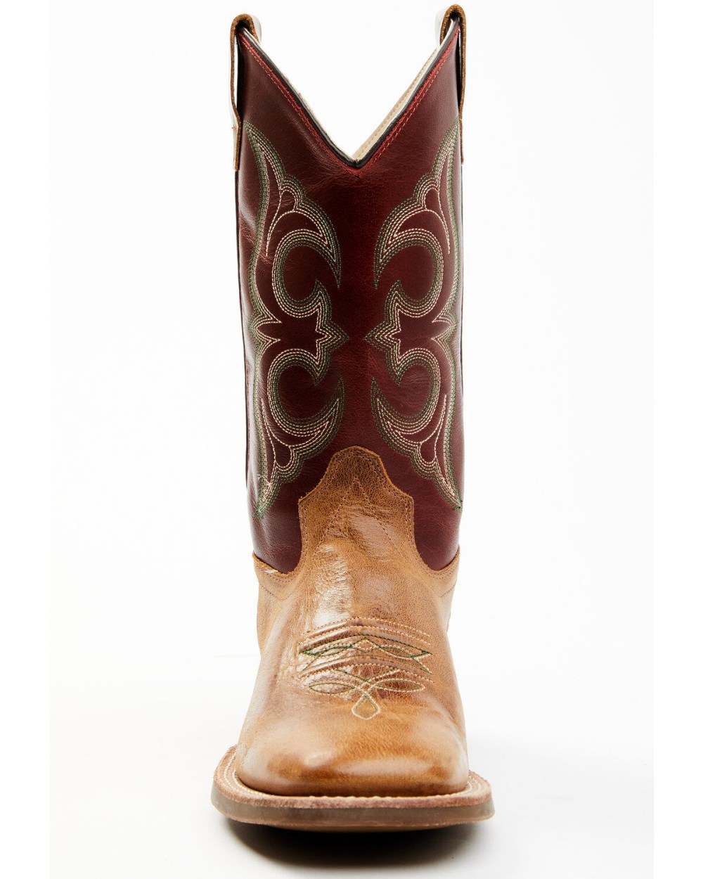 Cody James - Boys' Ames Tonal Western Boots - Broad Square Toe | Brown