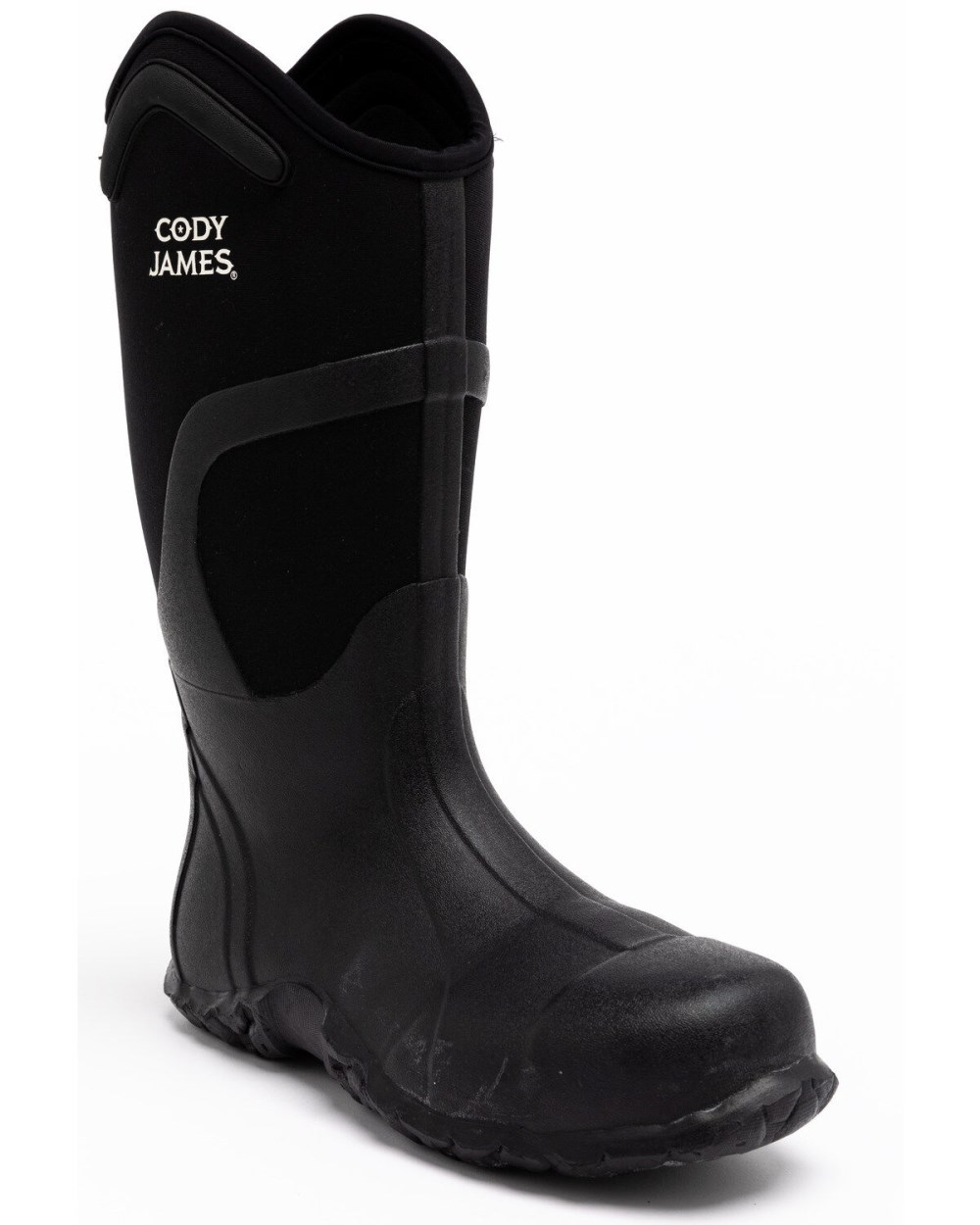 Cody James - Men's Rubber Waterproof Work Boots - Composite Toe | Black