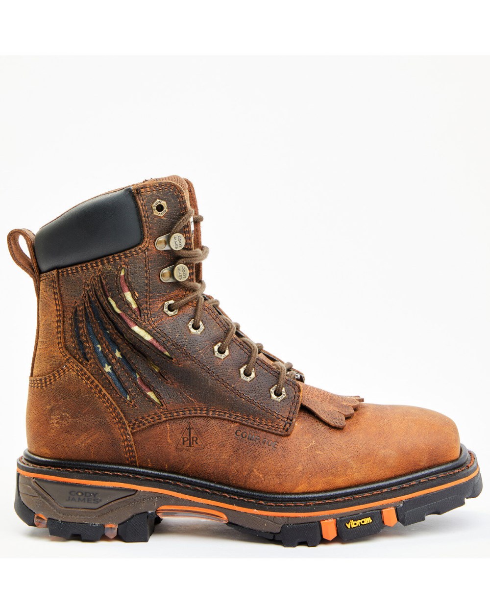 Cody James - Men's Decimator Vibram Lace-Up Work Boots - Composite Toe | Brown