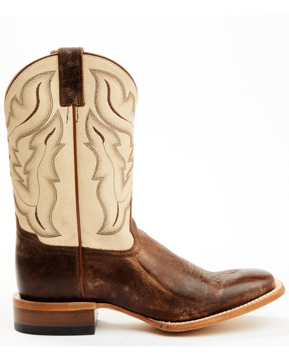 Cody James - Men's Bone Western Boots - Broad Square Toe | Ivory