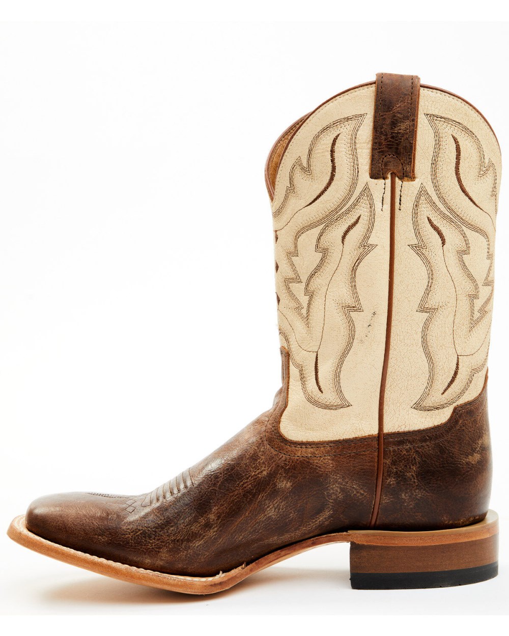 Cody James - Men's Bone Western Boots - Broad Square Toe | Ivory
