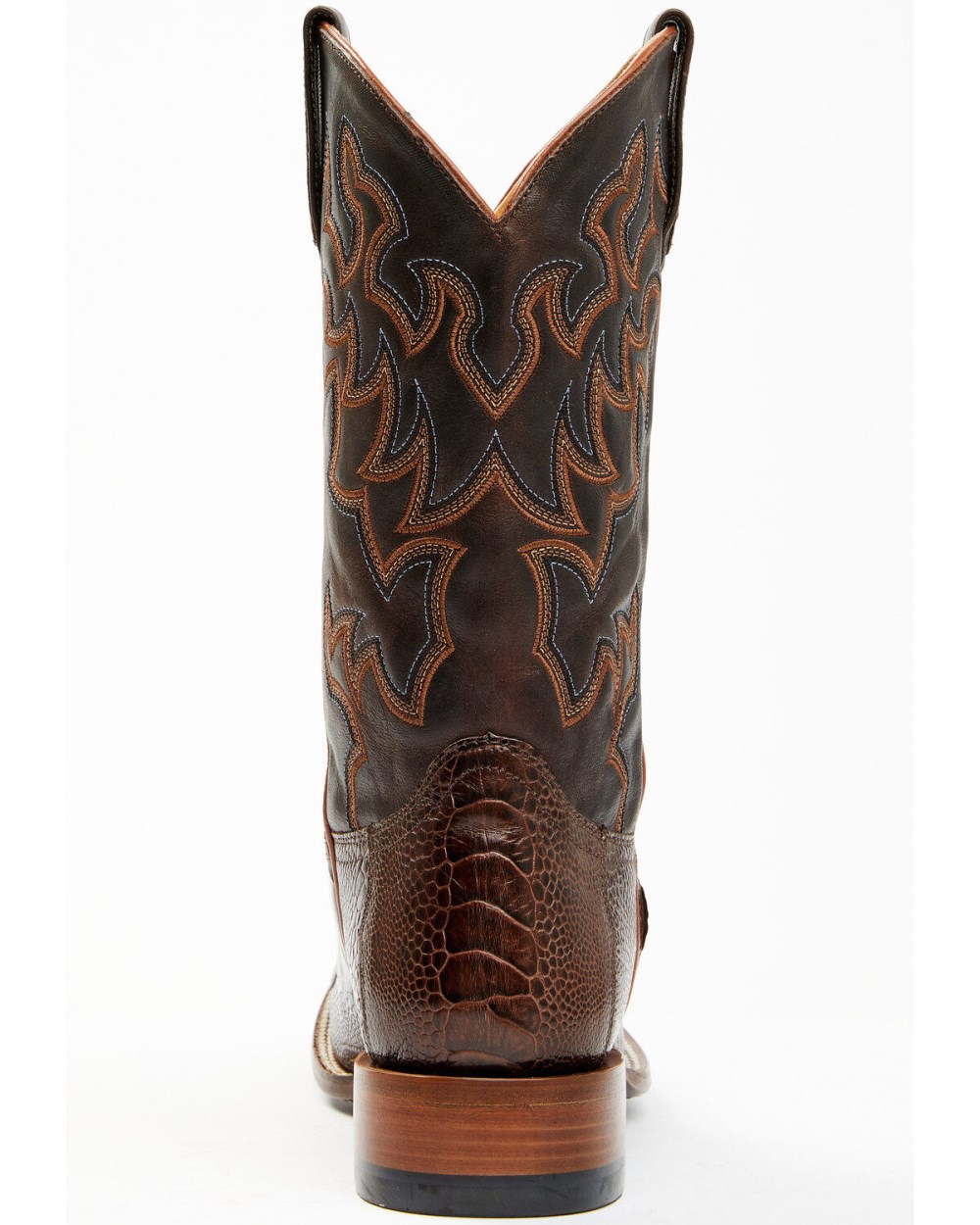 Cody James - Men's Antique Cafe Ostrich Leg Exotic Western Boots - Broad Square Toe | Brown
