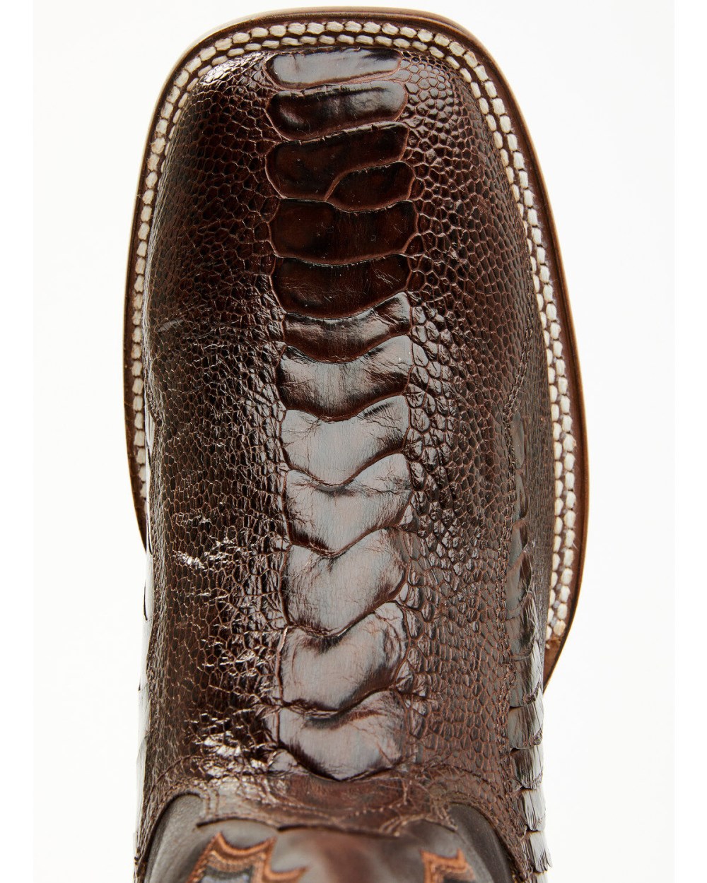 Cody James - Men's Antique Cafe Ostrich Leg Exotic Western Boots - Broad Square Toe | Brown