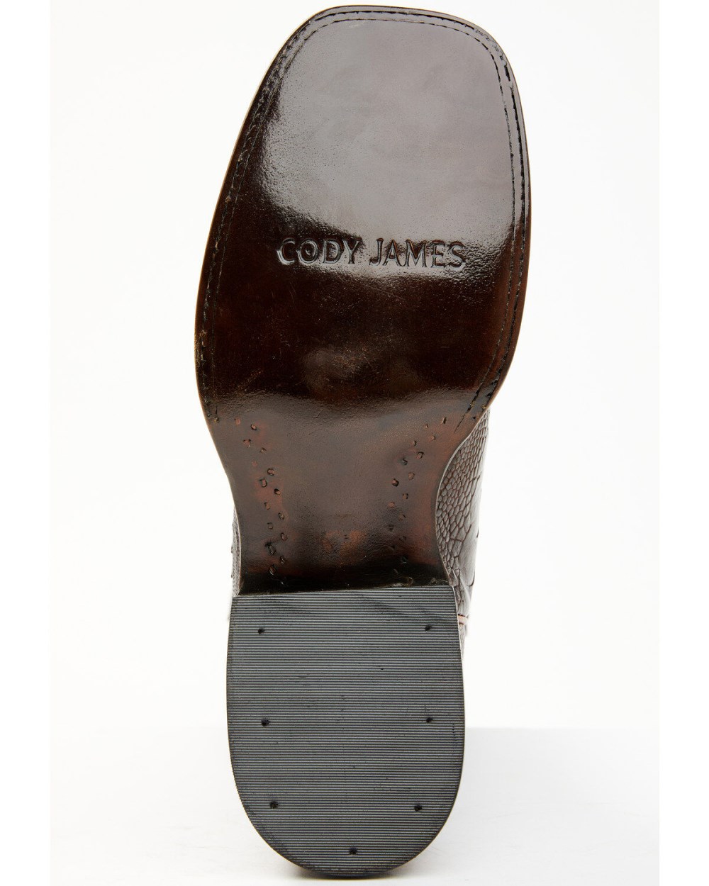 Cody James - Men's Antique Cafe Ostrich Leg Exotic Western Boots - Broad Square Toe | Brown