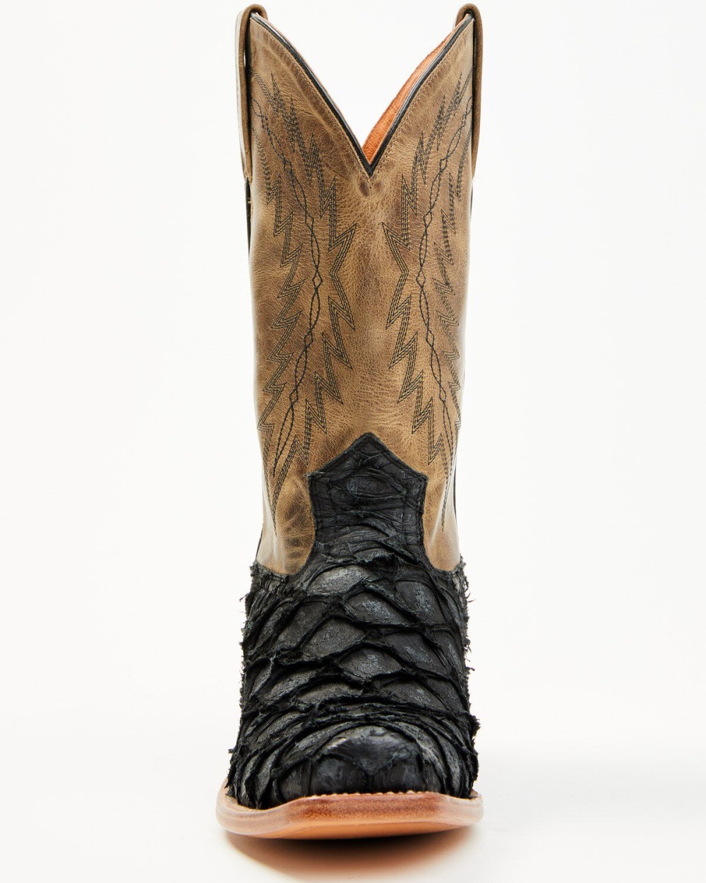 Cody James - Men's Vaqueras Exotic Pirarucu Western Boots - Square Toe | Black