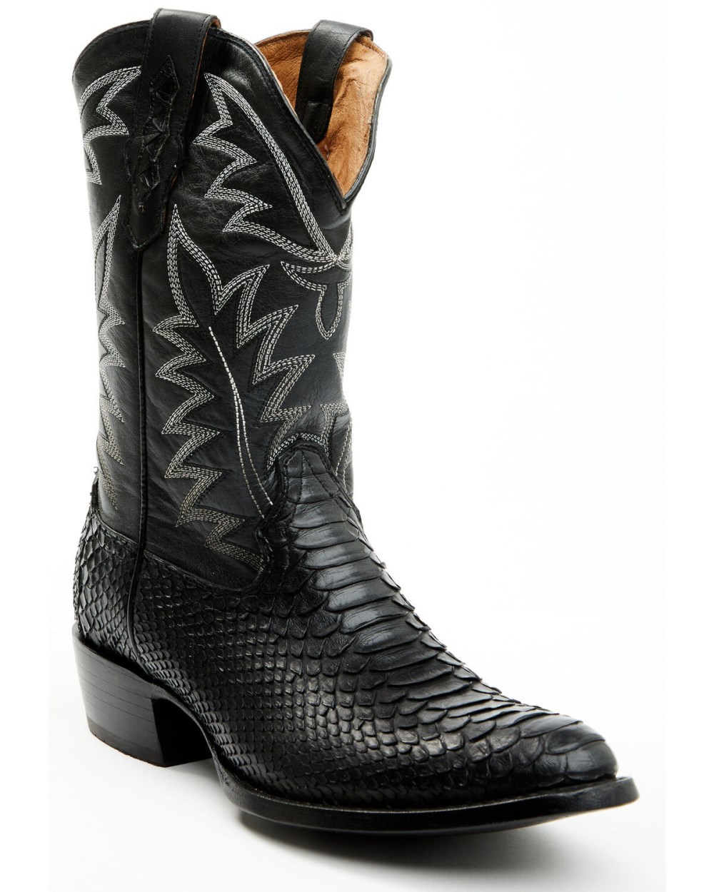 Cody James - Men's Exotic Python Western Boots - Round Toe | Black