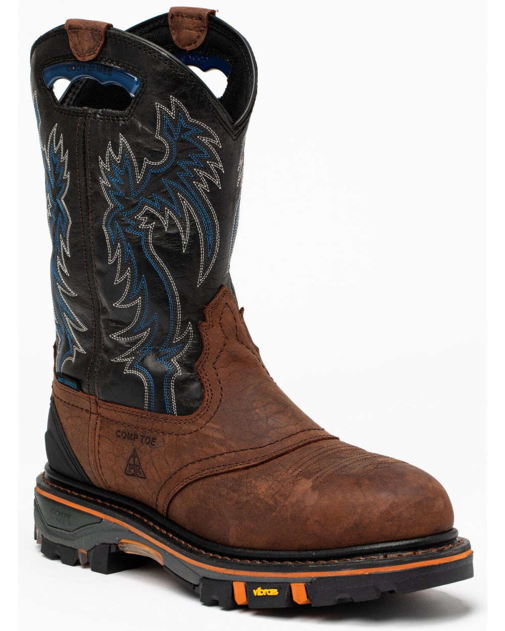Cody James - Men's 11" Decimator Waterproof Western Work Boots - Nano Composite Toe | Brown
