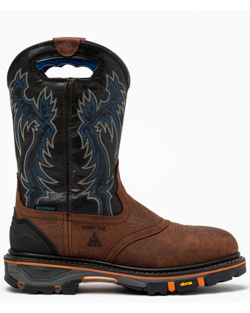 Cody James - Men's 11" Decimator Waterproof Western Work Boots - Nano Composite Toe | Brown