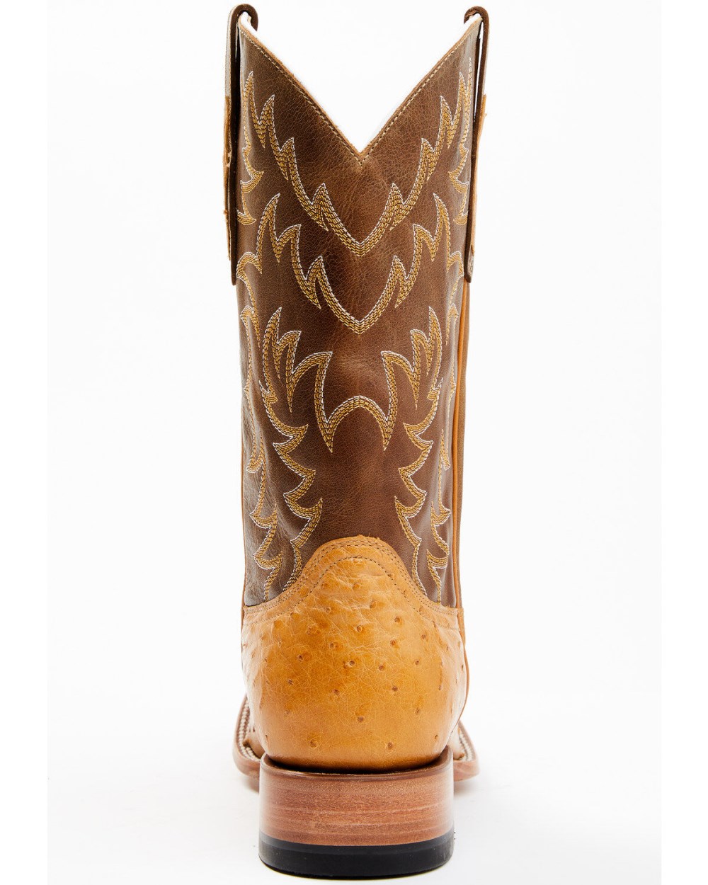 Cody James - Men's Full-Quill Ostrich Exotic Western Boots - Broad Square Toe | Brown