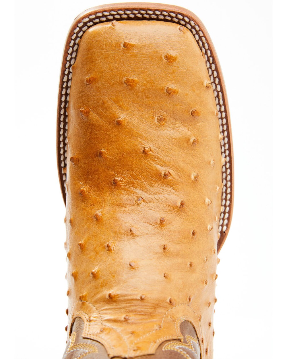 Cody James - Men's Full-Quill Ostrich Exotic Western Boots - Broad Square Toe | Brown