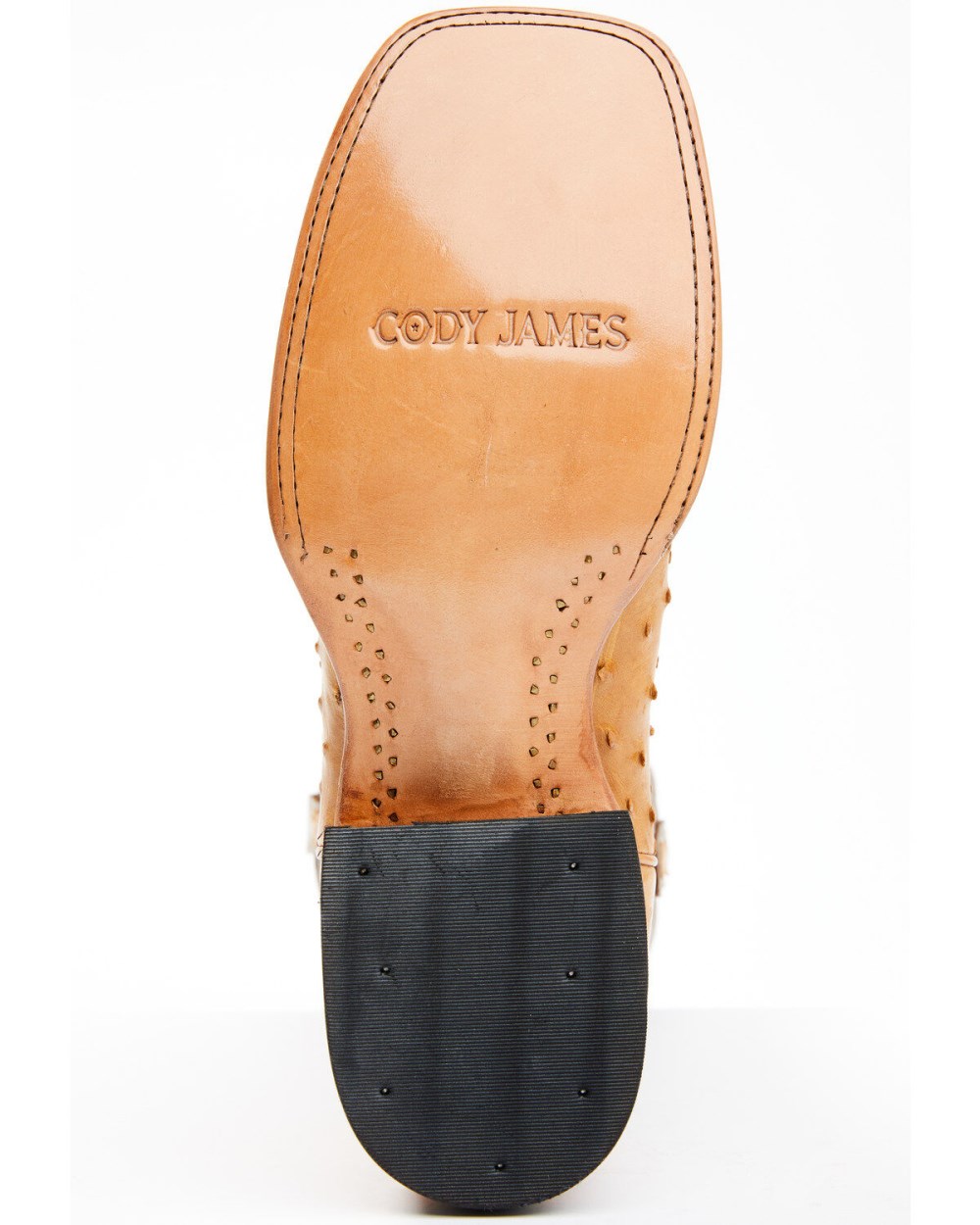 Cody James - Men's Full-Quill Ostrich Exotic Western Boots - Broad Square Toe | Brown