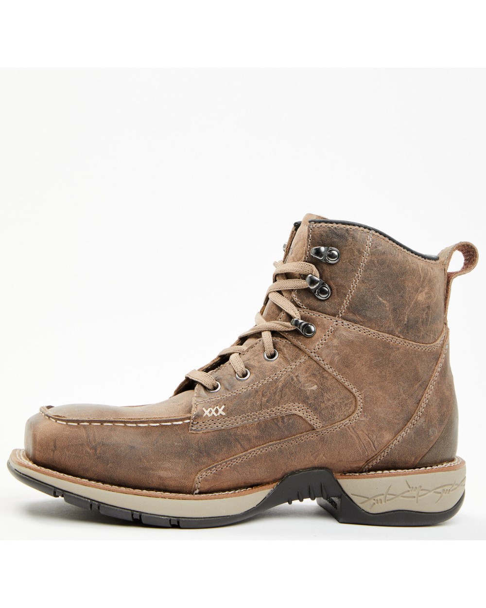 Cody James - Men's Xero Lite Lace-Up Moc Work Boots - Composite Toe | Bark