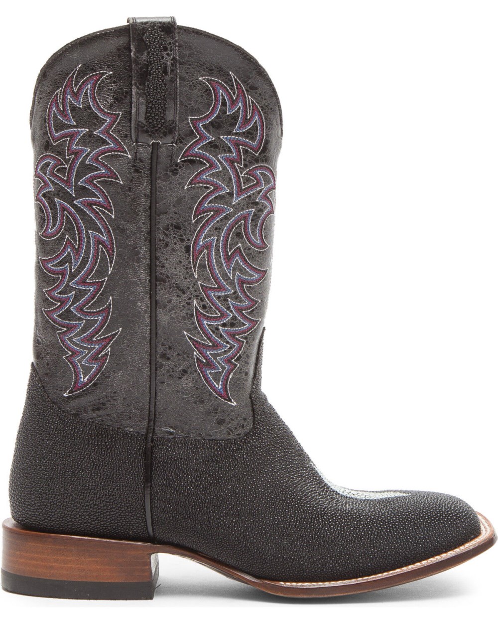 Cody James - Men's Exotic Stingray Western Boots - Broad Square Toe | Black
