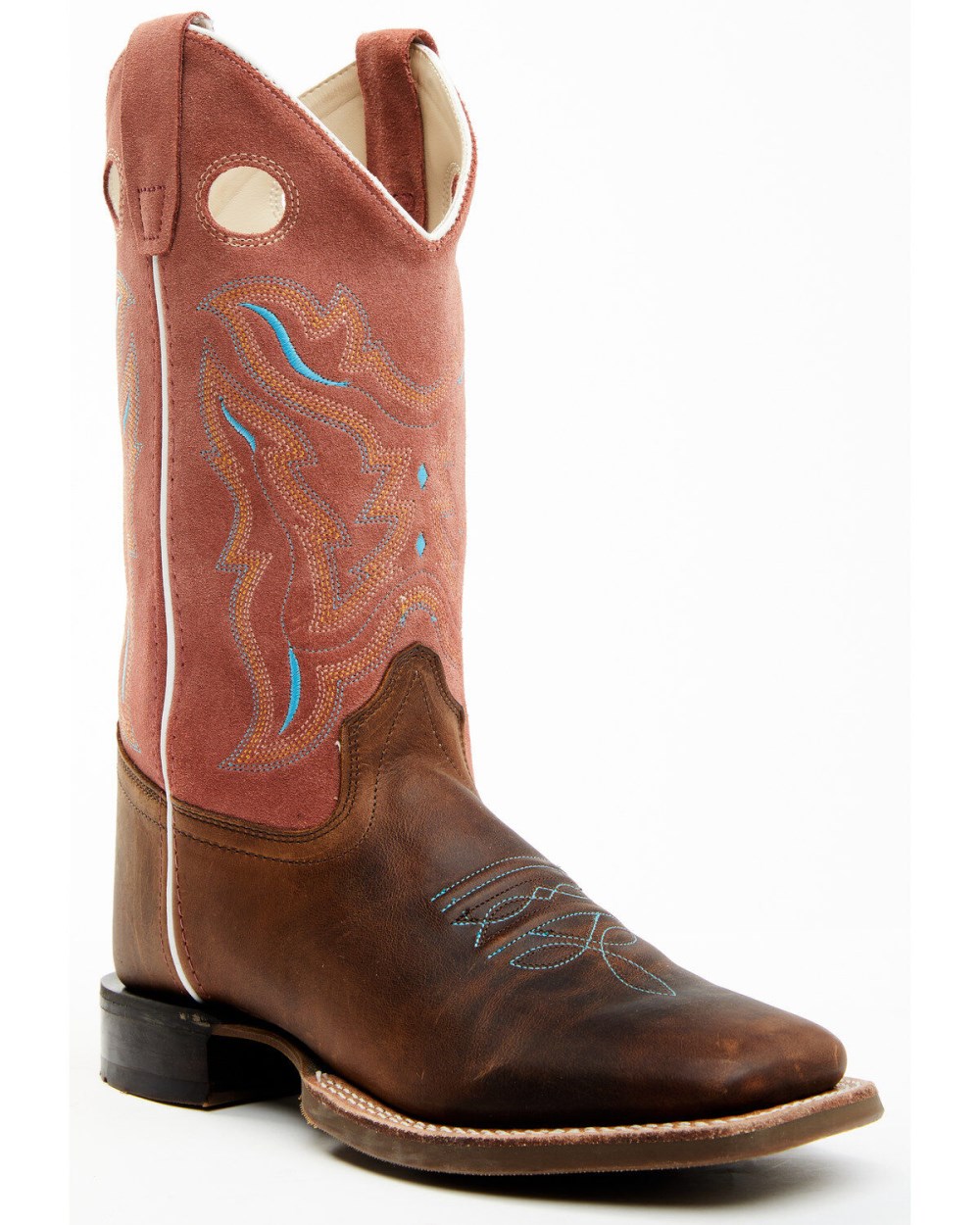 Cody James - Boys' Inlay Western Boots - Broad Square Toe | Brown