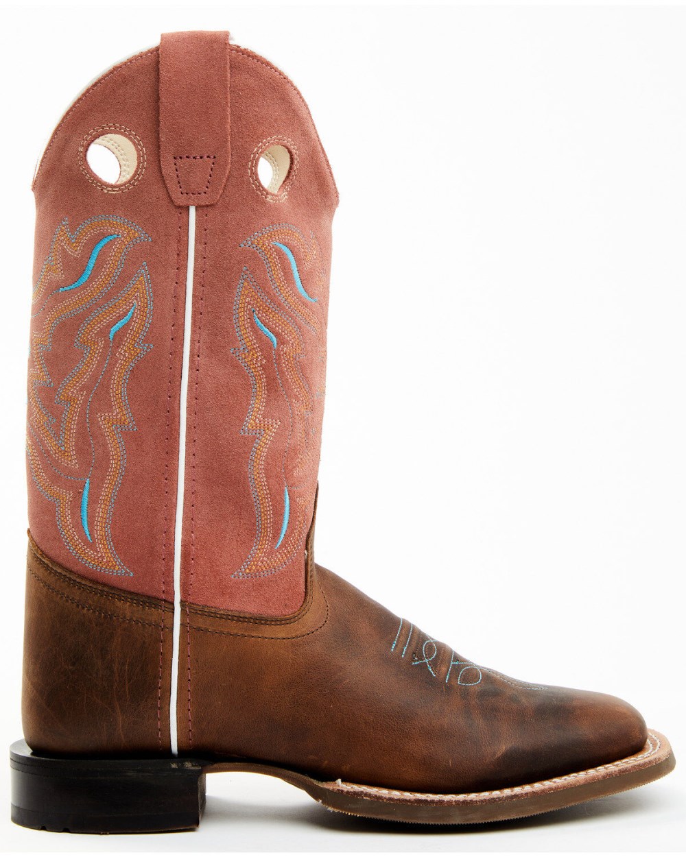 Cody James - Boys' Inlay Western Boots - Broad Square Toe | Brown