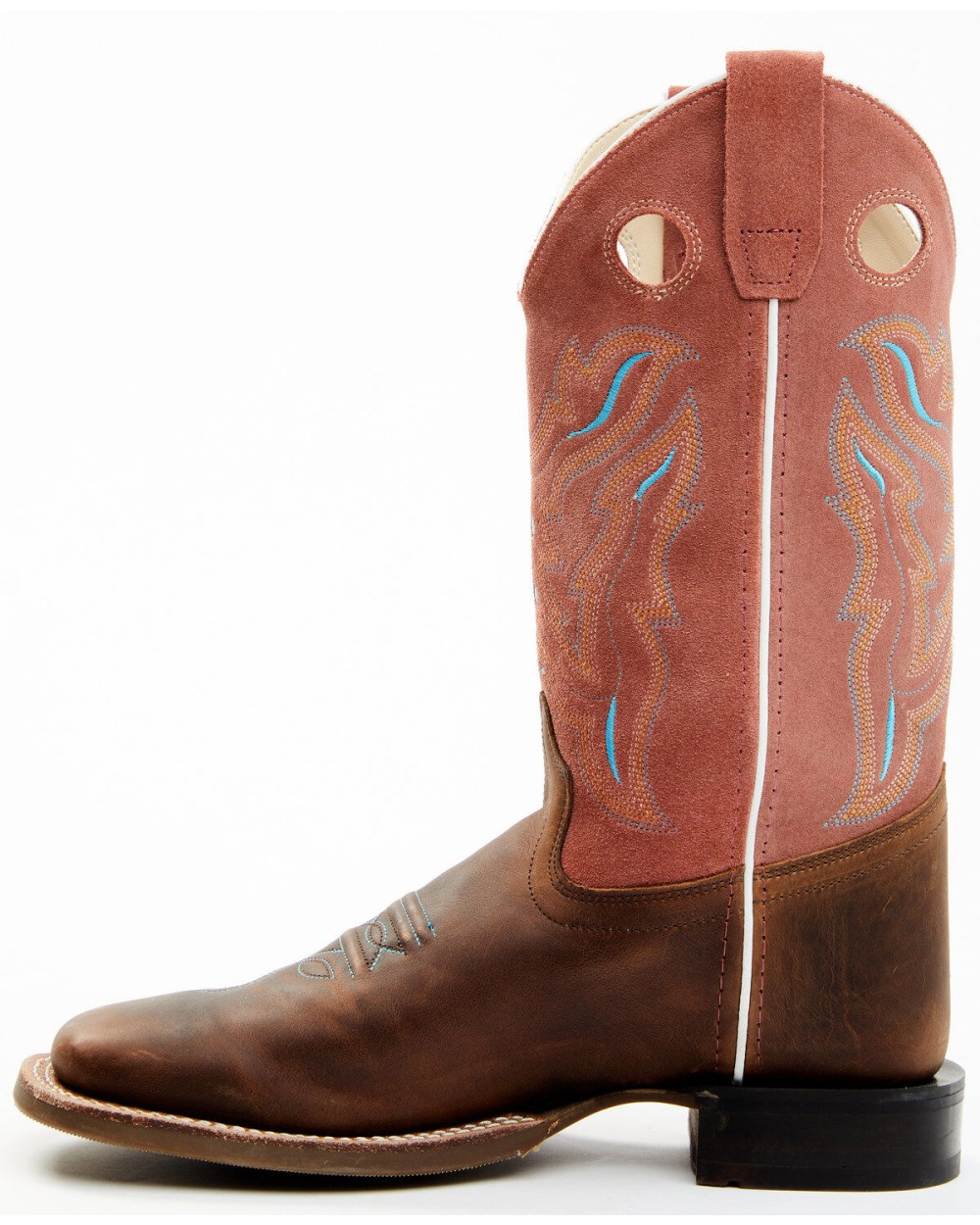 Cody James - Boys' Inlay Western Boots - Broad Square Toe | Brown